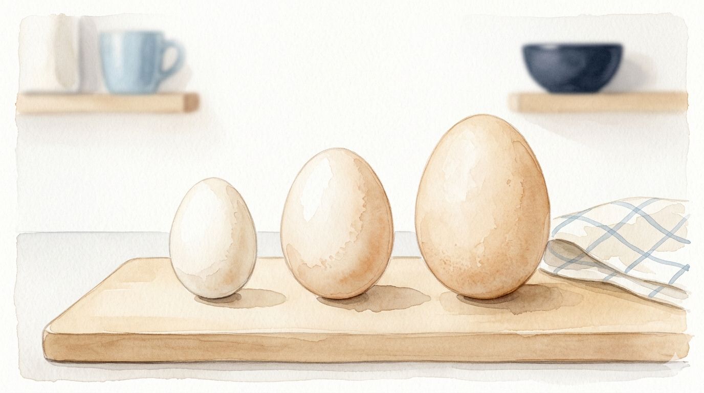 Æg-beregner — omregn æg efter størrelse